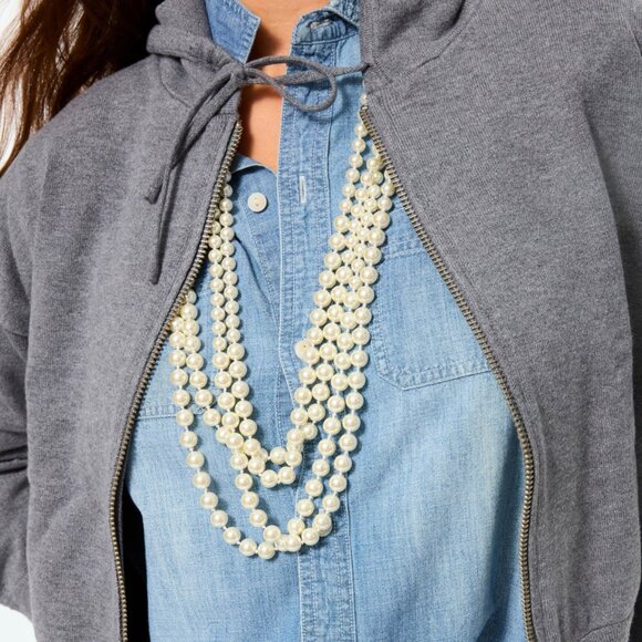 Roxanne Assoulin Jewelry - NEW Roxanne Assoulin Le Perle Opera Necklace Classic Pearl